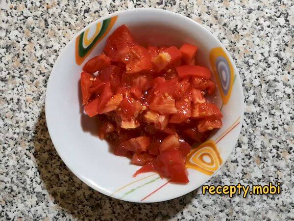 нарезанные томаты кубиком - фото шаг 6