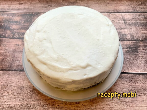 приготовление черемухового торта со сметанным кремом - фото шаг 7