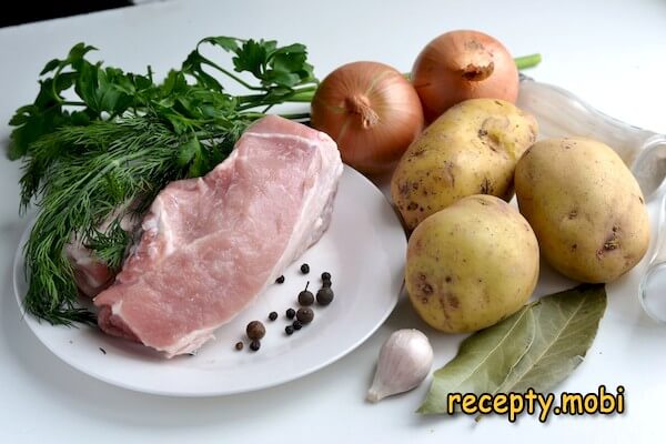 ингредиенты для приготовления шулюма из свинины в домашних условиях - фото шаг 1