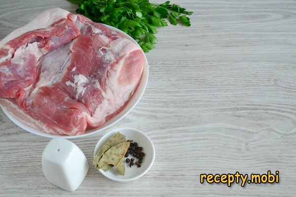 ингредиенты для приготовления тушенки из свинины в мультиварке - фото шаг 1