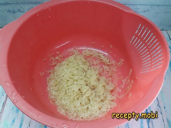 промытый рис - фото шаг 2