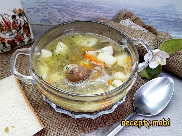 Суп из свежих белых грибов с картошкой