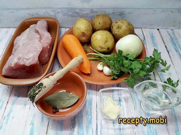 ингредиенты для приготовления супа с фрикадельками из индейки - фото шаг 1