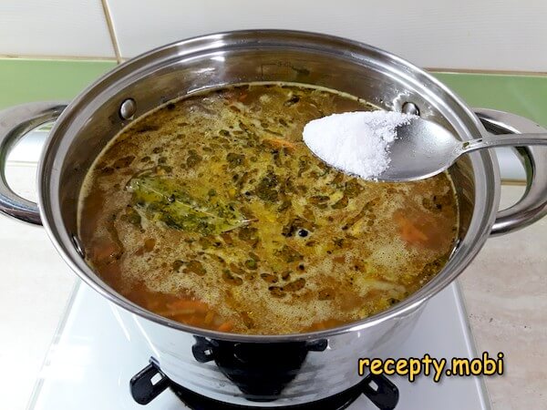 приготовление супа с фрикадельками из индейки - фото шаг 17