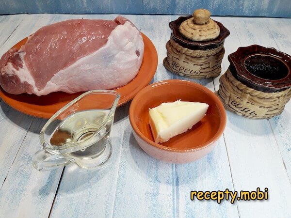 ингредиенты для приготовления эскалопа из свинины - фото шаг 1
