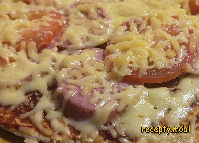 Ленивая пицца на сковороде (+Видео приготовления)