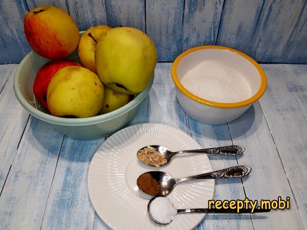 ингредиенты для приготовления яблочного варенья в мультиварке - фото шаг 1