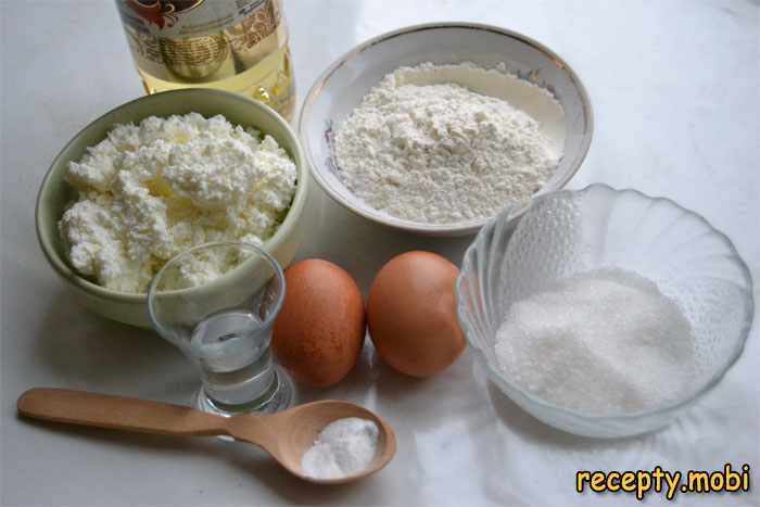Ingredients for curd balls