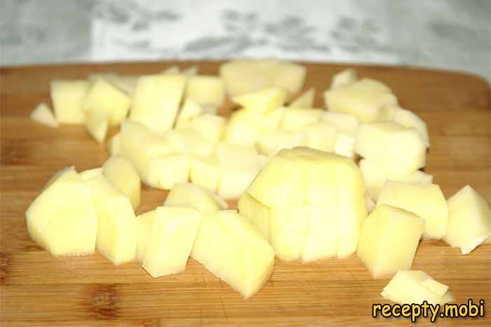 нарезанный кубиком картофель - фото шаг 5