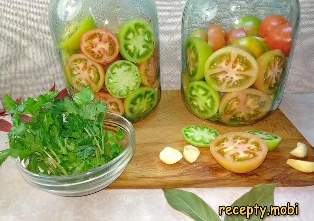 приготовление маринованных зеленых томатов - фото шаг 7