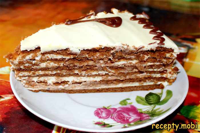 Шоколадно-медовый торт "Спартак" - пошаговое приготовление