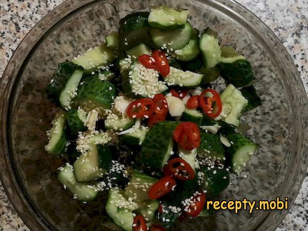 cooking smashed cucumbers in Chinese - photo step 7