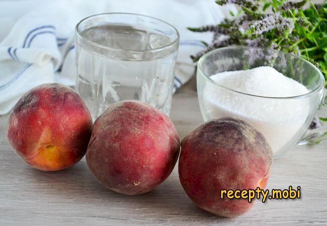ингредиенты для компота из персиков