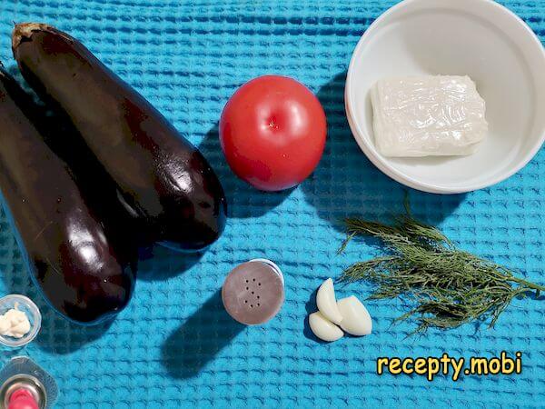 ингредиенты для приготовления тещиного языка из баклажанов - фото шаг 1