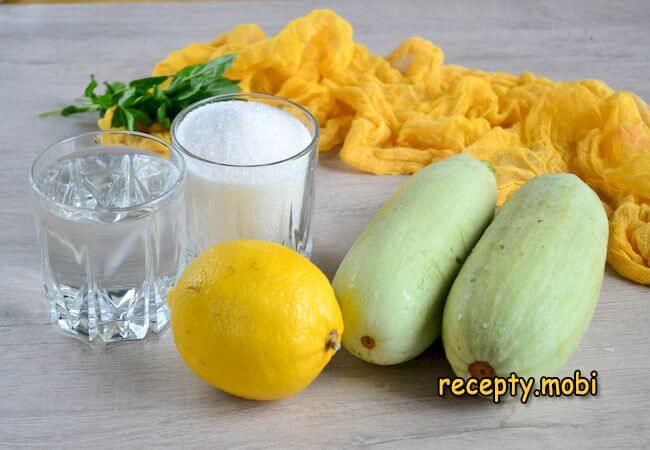ингредиенты для кабачкового варенья с лимоном - фото шаг 1
