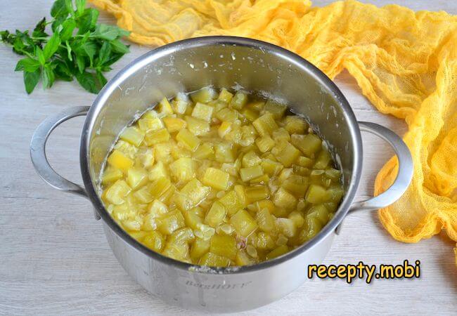 приготовление варенья из кабачков с лимоном - фото шаг 7