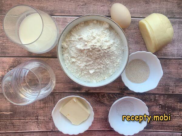 Megrelian khachapuri ingredients