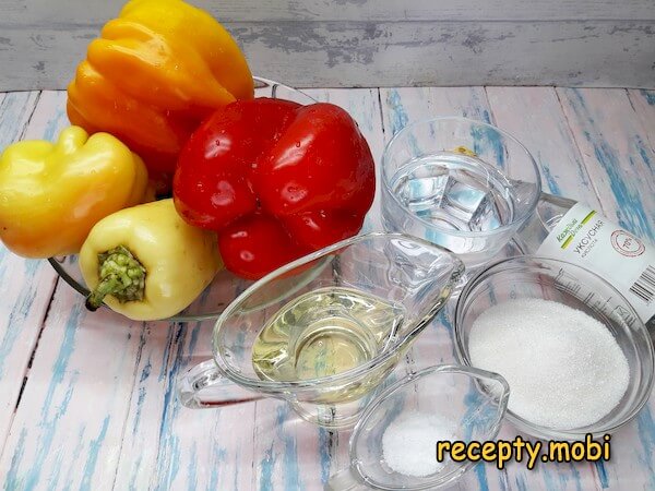 ингредиенты для приготовления лечо из болгарского перца без помидоров - фото шаг 1