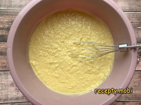 dough for Mordovian pancakes - photo step 3