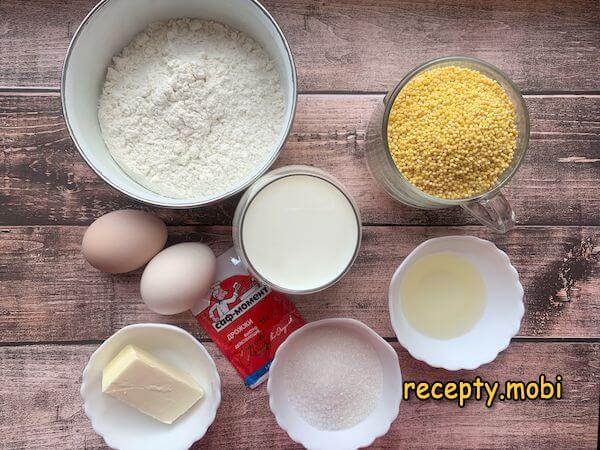 ingredients for Mordovian pancakes