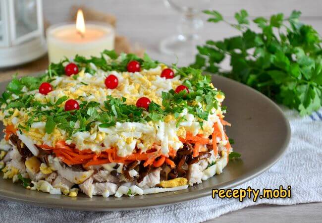 Salad «Men's tears» with chicken