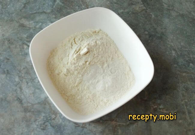 flour with salt and baking powder - photo step 4