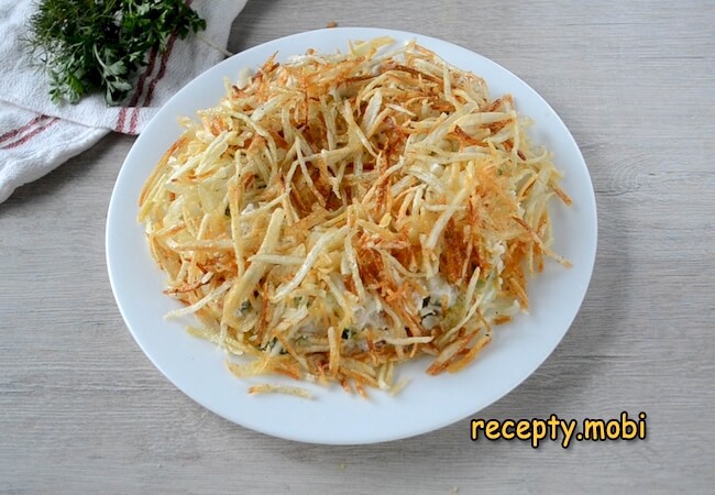 cooking capercaillie nest salad - photo step 12