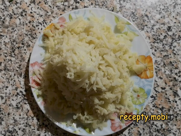 grated boiled potatoes - photo step 4