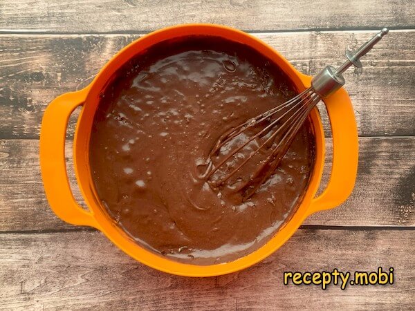 making chocolate dough - photo step 3