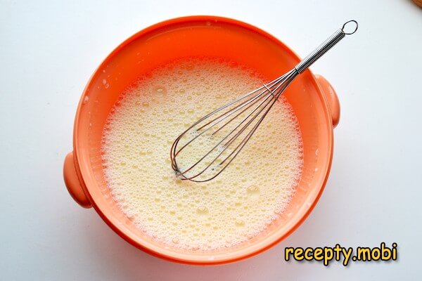 making pancake dough - photo step 3