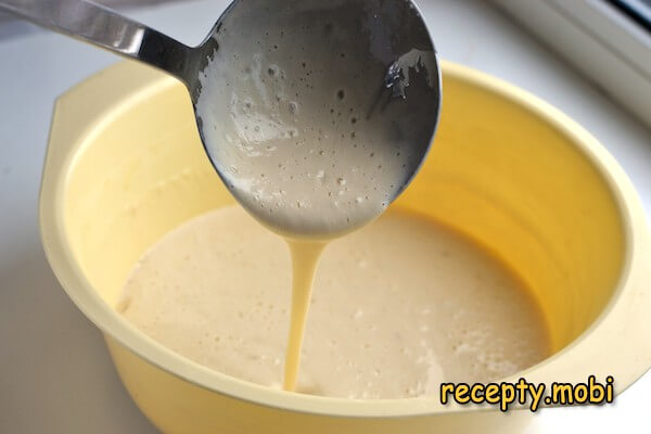 dough for yeast pancakes in milk - photo step 11