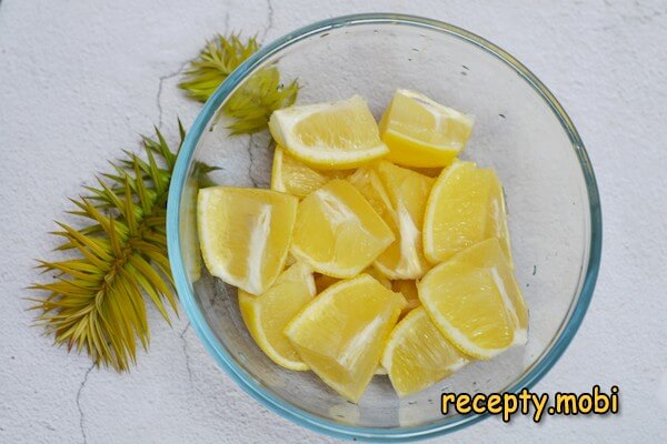 нарезанные лимоны - фото шаг 12
