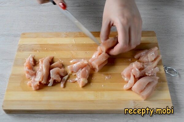 chopped chicken breast - photo step 3