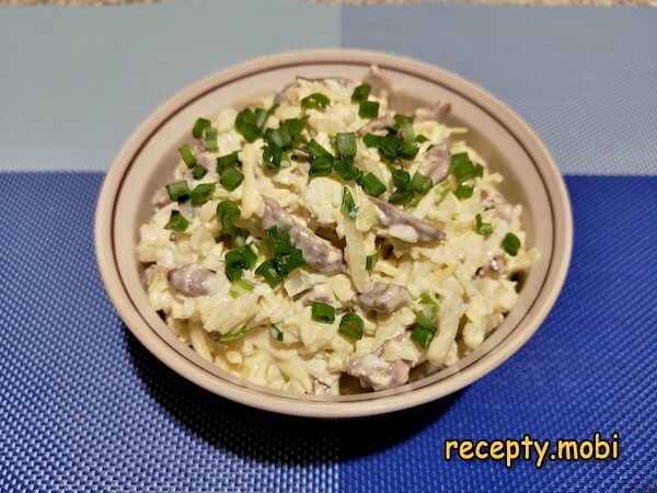 Salad «Heartbreaker» with chicken hearts