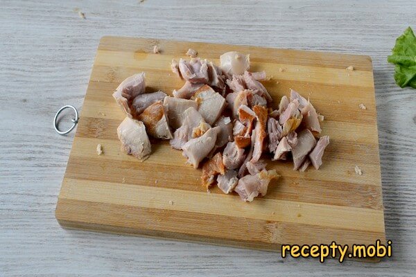 sliced ​​smoked chicken - photo step 4
