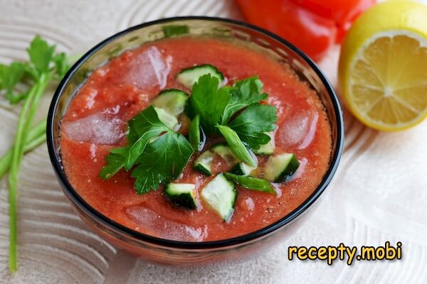 Суп «Гаспачо» из помидоров