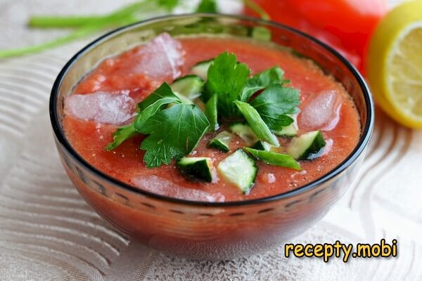 Суп «Гаспачо» из помидоров