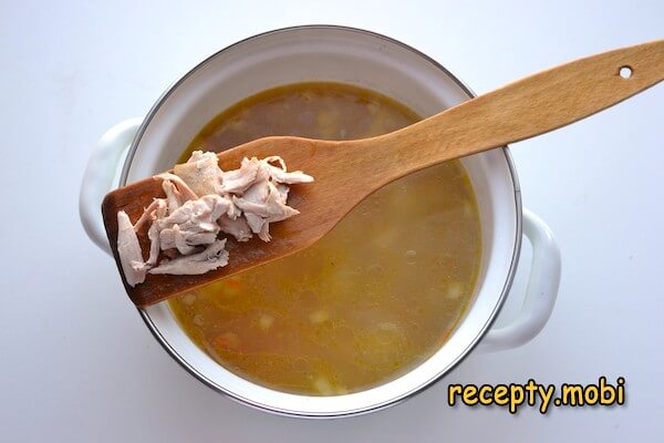приготовление супа из индейки с вермишелью и картошкой - фото шаг 9
