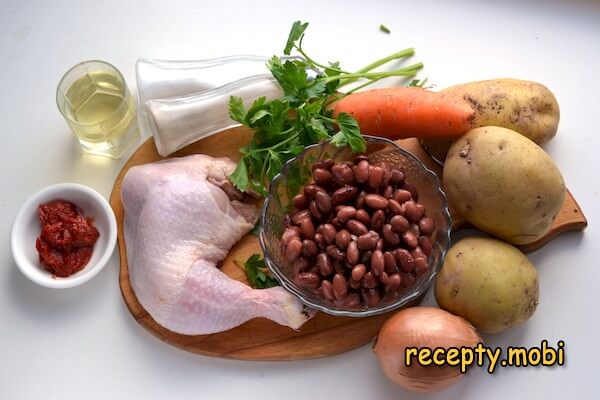 ингредиенты для приготовления супа с консервированной красной фасолью - фото шаг 1