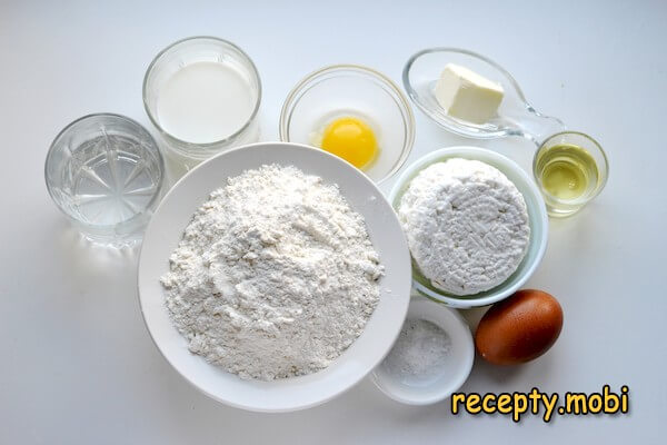 ингредиенты для вареников с адыгейским сыром - фото шаг 1