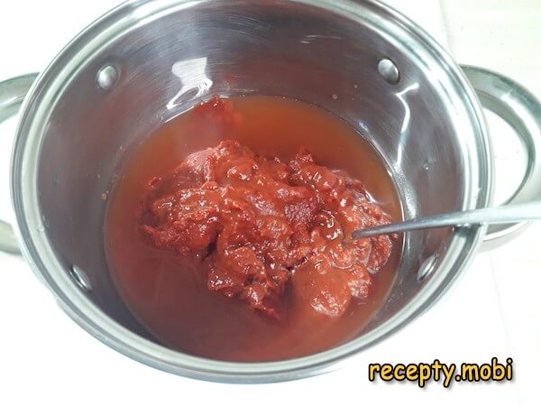 приготовление кетчупа из томатной пасты в домашних условиях - фото шаг 2