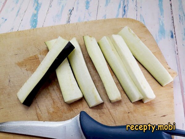 sliced ​​eggplant - photo step 3