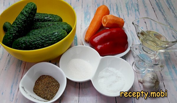 ингредиенты для приготовления огурцов по-корейски - фото шаг 1