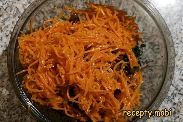 приготовления салата с фасолью и корейской морковью - фото шаг 5