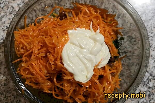 приготовления салата с фасолью и корейской морковью - фото шаг 6