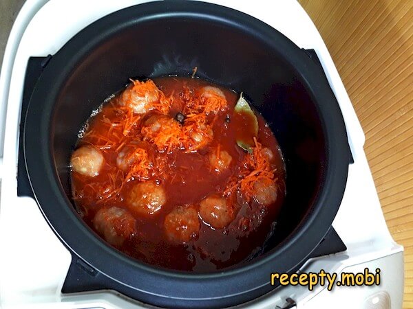 приготовление фрикаделек в томатном соусе в мультиварке - фото шаг 14