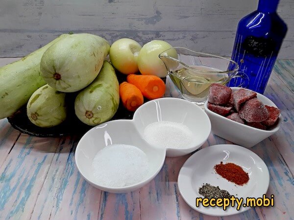 ингредиенты для приготовления икры кабачковой - фото шаг 1