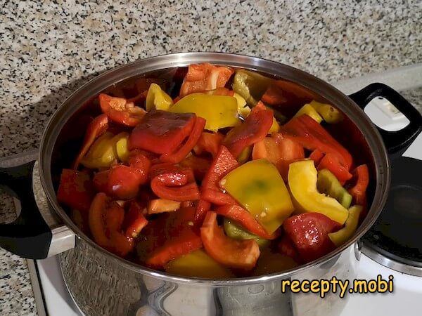 приготовление лечо из болгарского перца с помидорами - фото шаг 5