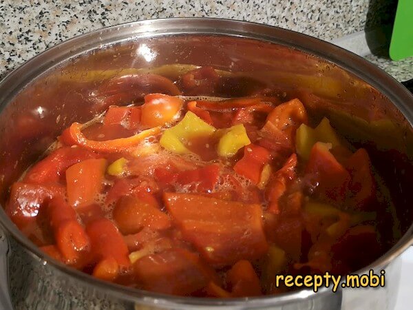 приготовление лечо из болгарского перца с помидорами - фото шаг 6