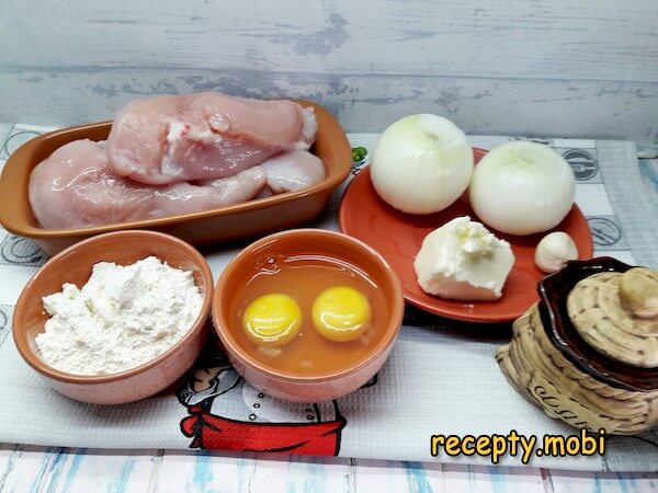ингредиенты для приготовления рубленых котлет из куриной грудки - фото шаг 1